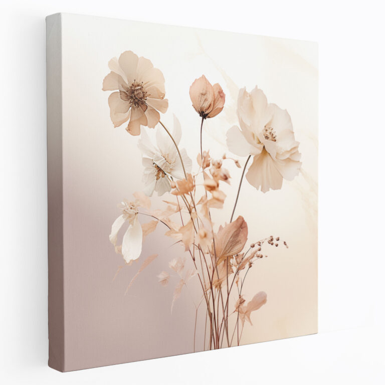 Delicate Dry Flower Canvas Print - Dry Flower, Home Decoration, Wall Decoration, Wall Art