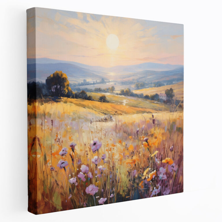 Impressionist Dry Flower Canvas Print - Dry Flower, Canvas, Canvas Print, Sense Of Tranquility
