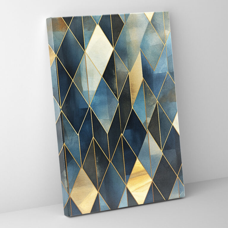 Diamond Wall Decoration - Diamond, Canvas, Stylish, Contemporary