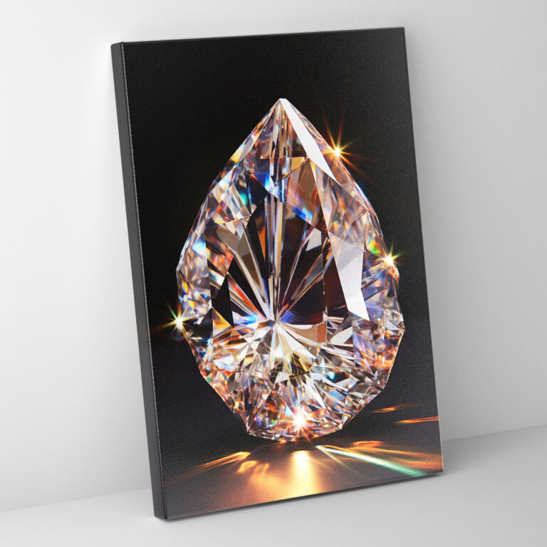 Diamond Canvas Print - Diamond, Shimmering, Wall Art, Canvas Wall Art
