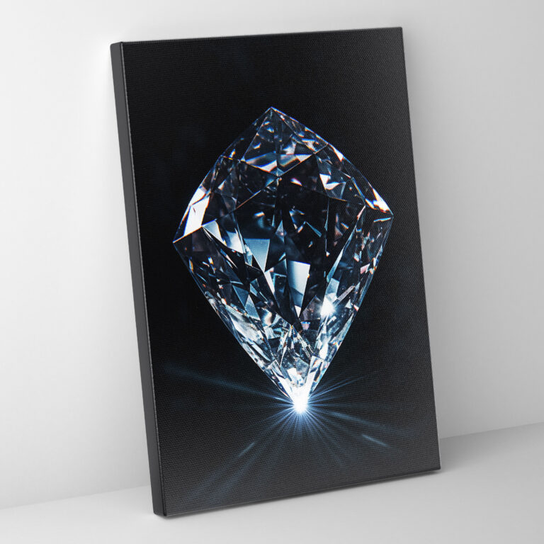Diamond Canvas Print - Diamond, Wall Decoration, Wall Art, Canvas