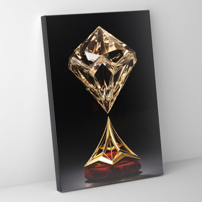 Enchanting Diamond Wall Art - Diamond, Precision, Work Of Art, Sculpture