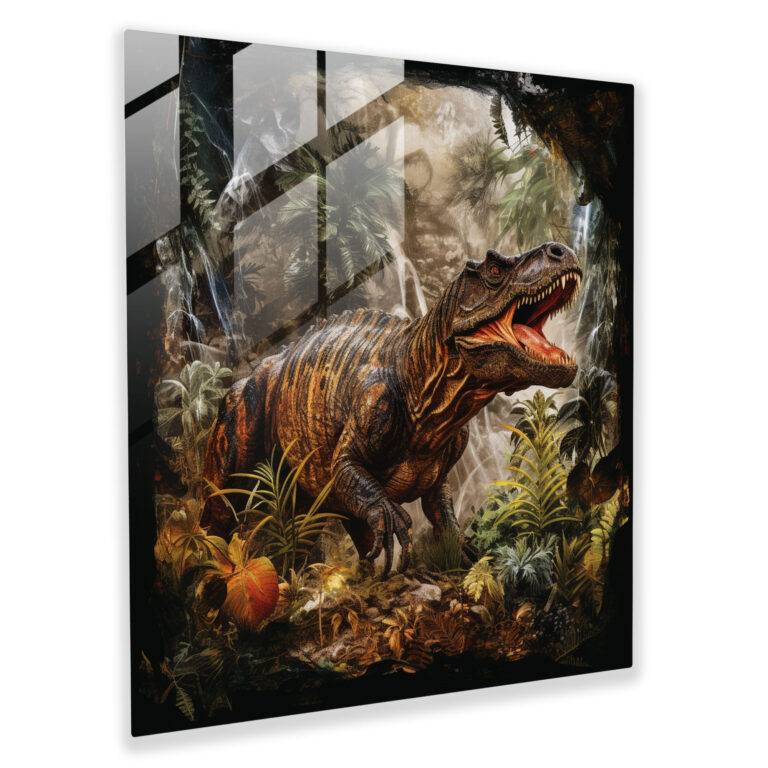 Primordial Legends Glass Print - Glass Wall Art - Home Decoration - Wall Decoration - Modern Artwork