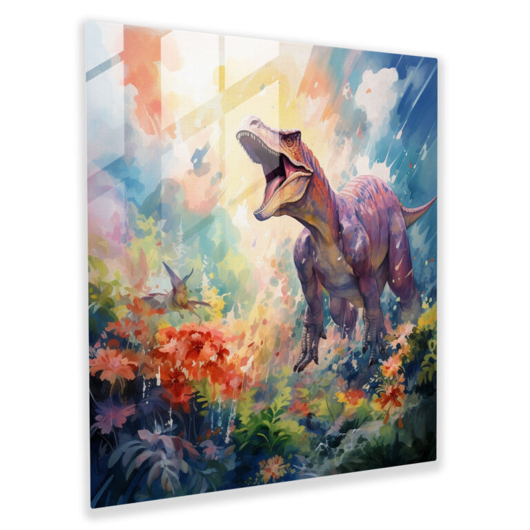 Fantasaur Glass Print