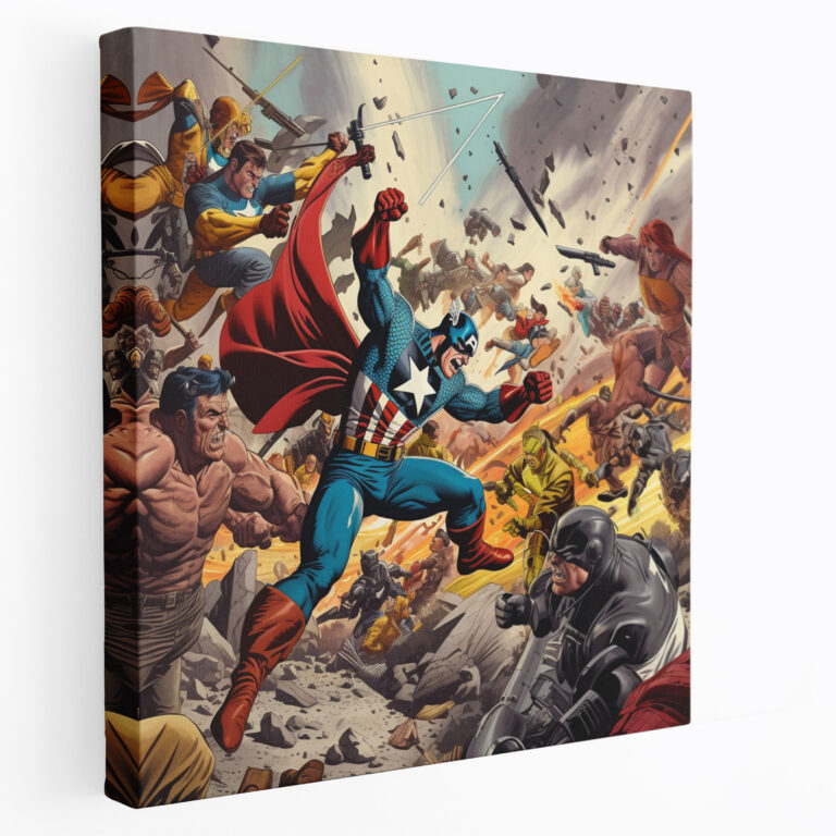 Dope Canvas Print - Retro Comic Book Wall Art - Dope, Excitement, Villains, Comic Book