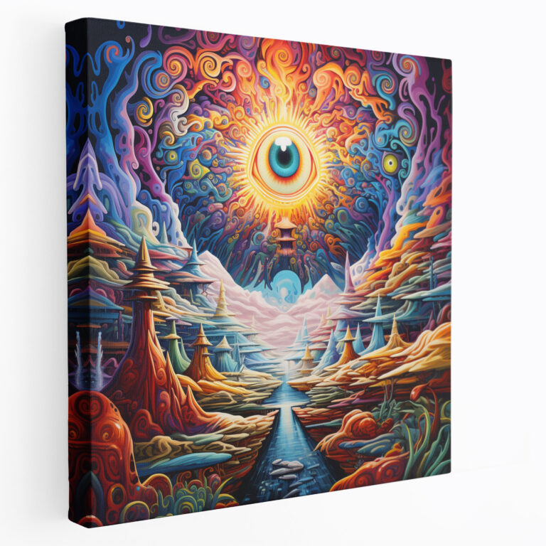 Dope Canvas Print - Psychedelic Art Wall Decoration - Dope, Breathtaking, Vibrant Patterns, Canvas Print