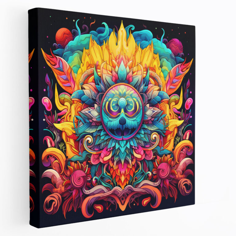 Dope Psychedelic Canvas Print - Dope, Digital Illustration, Dope, Shapes