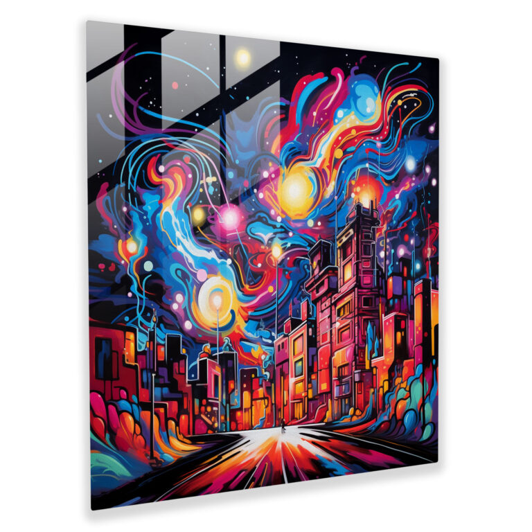 Dope Vibes Glass Print - Dope, Graffiti, Glass Wall Art, City Wall