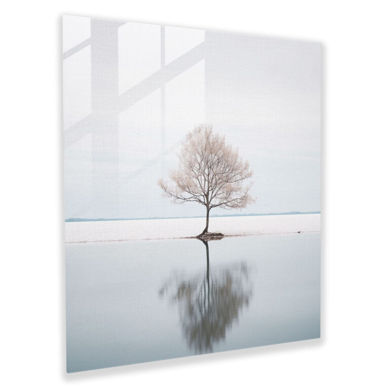 Dope Tranquility Glass Print - Dope, Minimalist Photography, Soothing Tones, Glass Art