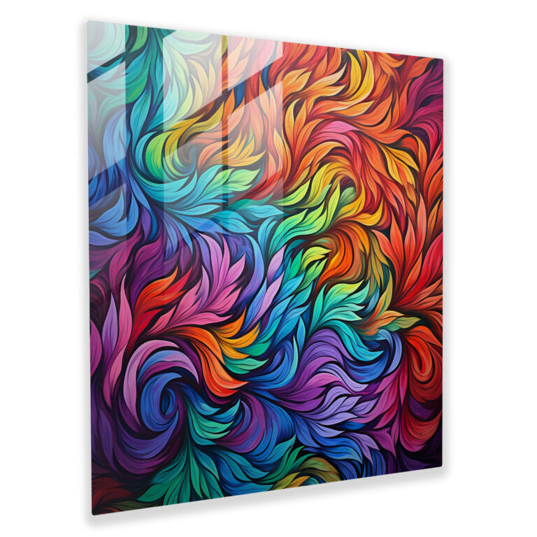 Dope Abstract Glass Print - Dope, Wall Decoration, Dope, Modern Art
