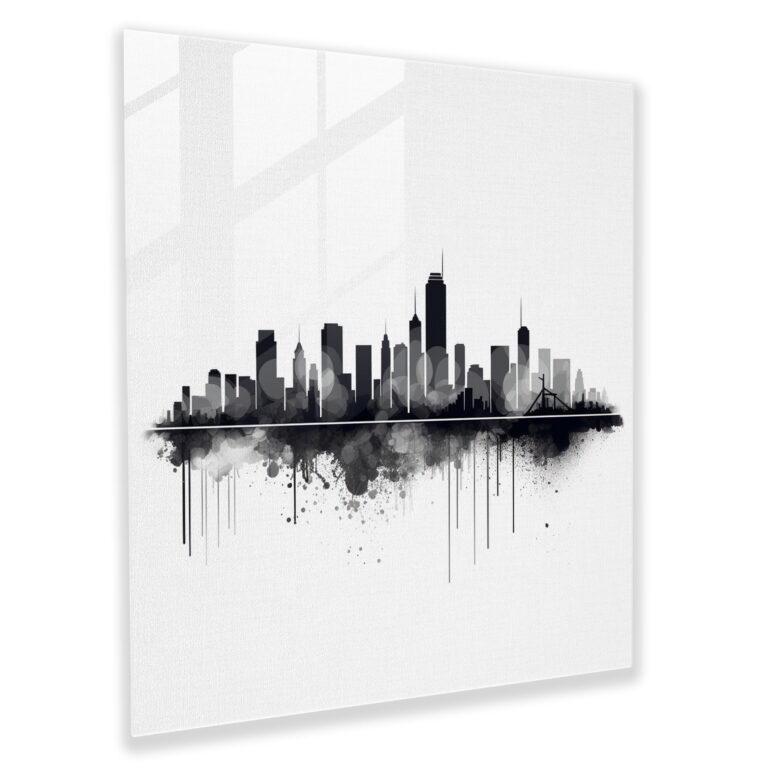 Dope Metropolis Essence - Minimalist Glass Print - Dope, Wall Decoration, Minimalist, Clean