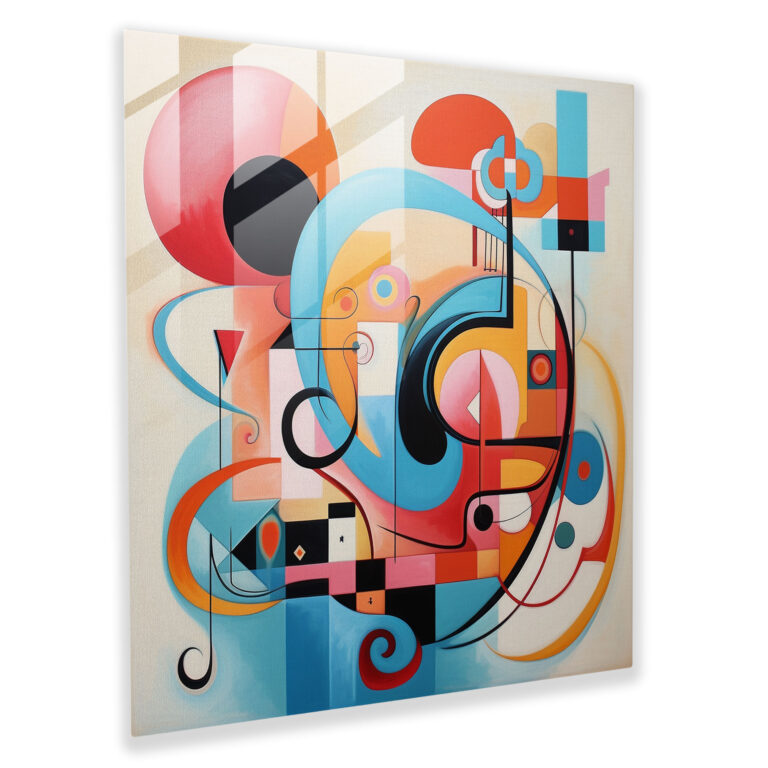 Dope Wonder Whirl - Whimsical Glass Print - Dope, Abstract Shapes, Playful, Dope