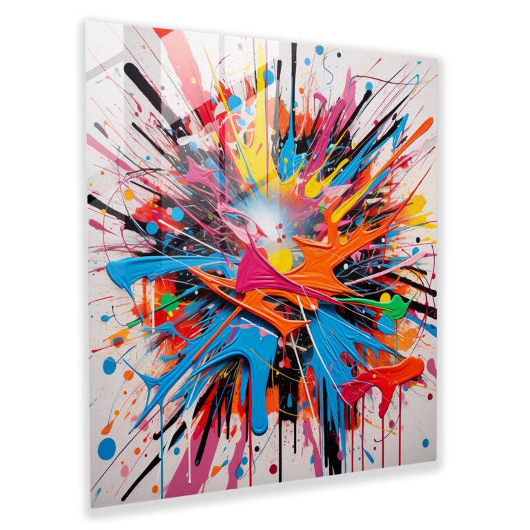 Dope Graffiti Inspired Glass Print - Dope, Modern Art, Home Decoration, Wall Decoration
