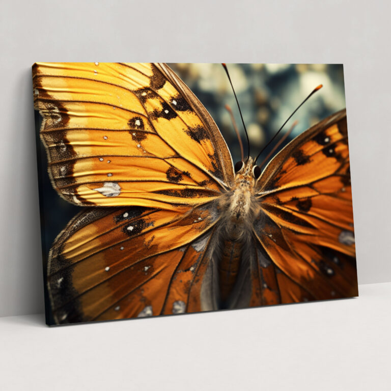 Photorealistic Butterfly Canvas Print - Dried Butterflies, Canvas Print, Wall Decoration, Photorealistic Image