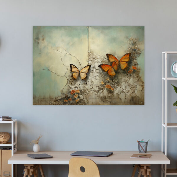 Surreal Butterflies Canvas Print - Dried Butterflies, Wall Decoration, Thought-Provoking, Butterflies - Image 2