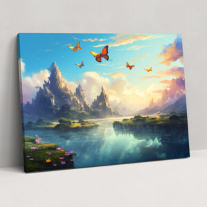 Fantasy Butterflies Wall Art - Dried Butterflies, Fantasy, Home Decoration, Enchantment