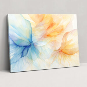 Butterflies Wall Art - Dried Butterflies, Home Decoration, Wall Art, Canvas Print