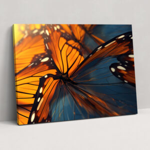 Butterflies Canvas Wall Decoration - Dried Butterflies, Wall Decoration, Wall Art, Butterflies