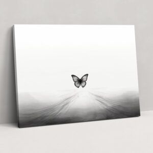 Butterflies Minimalist Canvas Print - Dried Butterflies, Canvas, Canvas Print, Wall Decoration