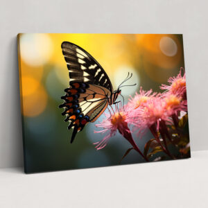 Butterflies Realistic Canvas Print - Dried Butterflies, Canvas Print, Wall Decoration, Realistic Photography
