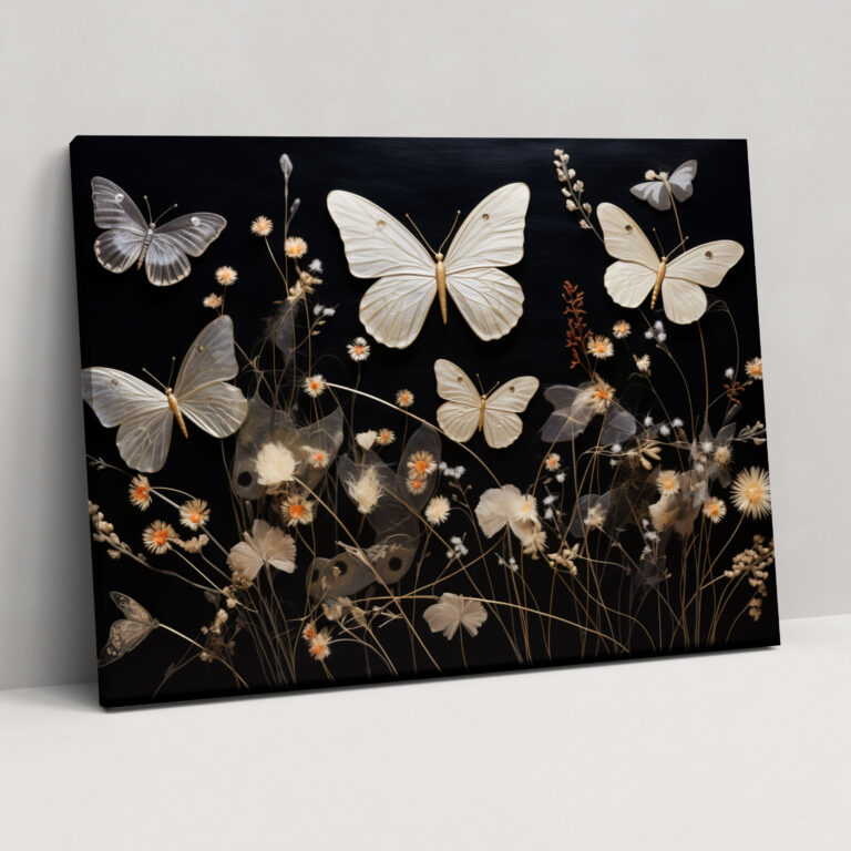 Dried Butterflies Photorealistic Collection Canvas Print - Dried Butterflies, Home Decoration, Wall Art, Canvas