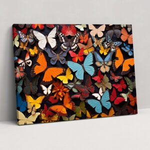 Dried Butterflies Photorealistic Collection Canvas Print - Dried Butterflies, Wall Decoration, Dried Butterflies Photorealistic Collection, Canvas Print