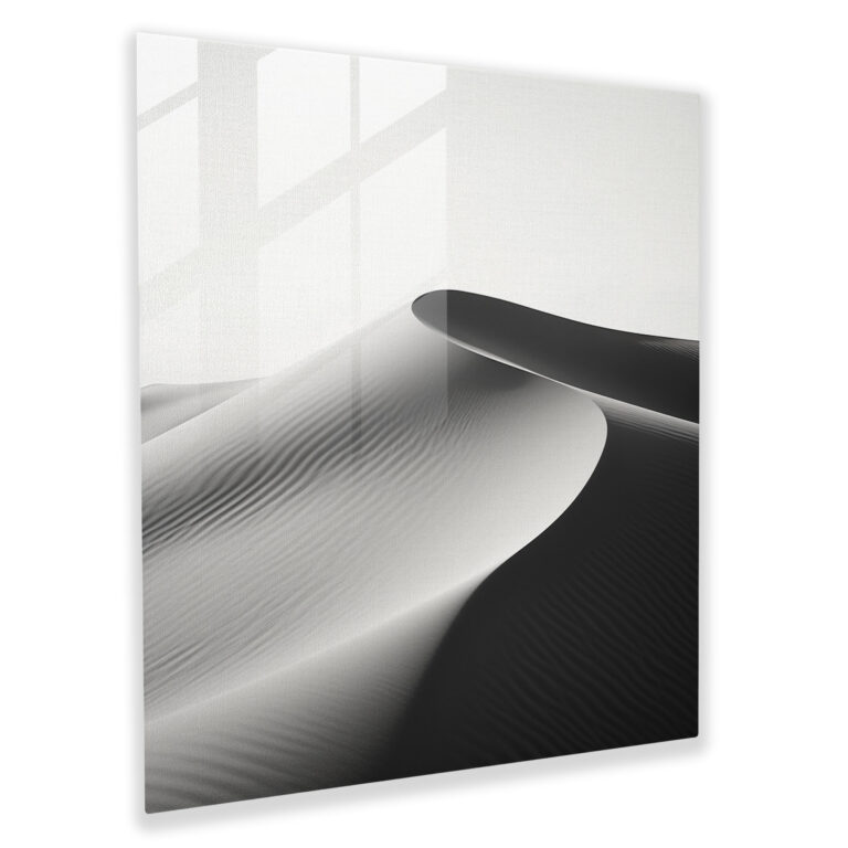 Harmony In The Sands Glass Print - Desert, Harmony In The Sands Glass Print, Home Decoration, Minimalist Design