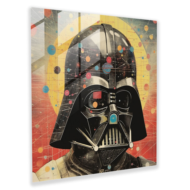 Surreal Glass Print - Darth Vader, Wall Decoration, Galaxy, Darth Vader