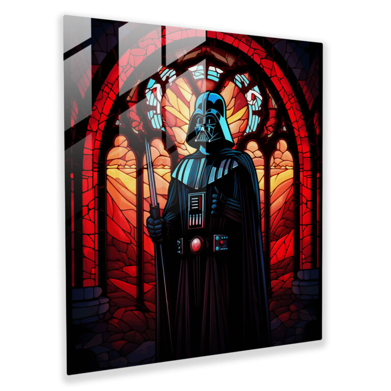 Darth Vader Stained Glass Wall Art - Darth Vader, Darth Vader, Glass Art, Wall Decoration