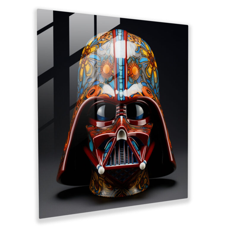 Darth Vader Pop Art Glass Print - Darth Vader, Modern Art, Glass Print, Glass Art