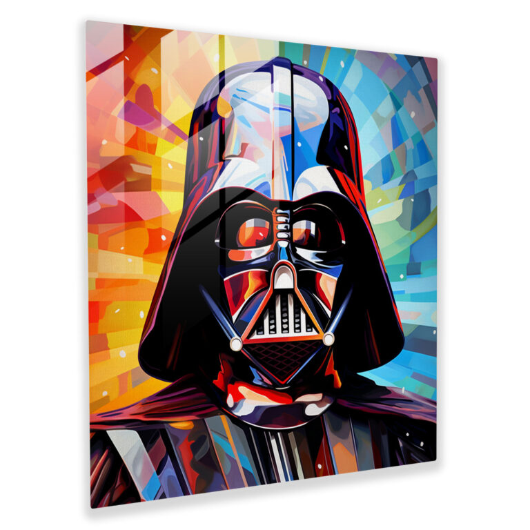 Pop Art Darth Vader Glass Print - Darth Vader, Glass Print, Home Decoration, Darth Vader