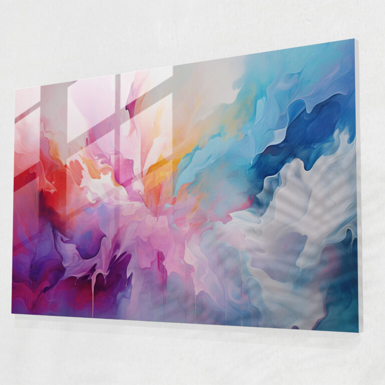Earth Glass Wall Art - Earth, Glass Wall Art, Home Decoration, Contemporary Abstract Artwork
