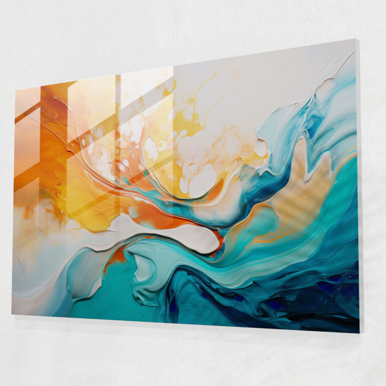 Earth Swirls Glass Print - Earth, Glass Art, Natural Beauty, Home Decoration
