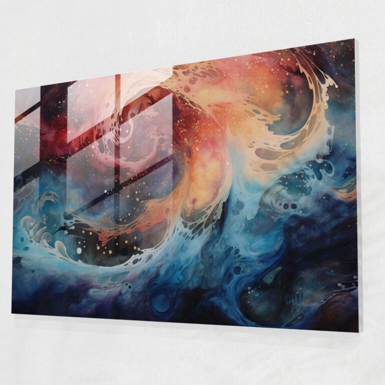 Moon Glass Print - Earth, Home Decoration, Moon, Mesmerizing