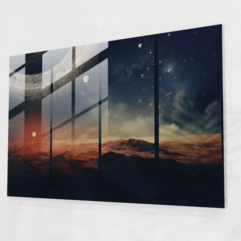 Celestial Galaxy Glass Wall Art - Earth, Distant Galaxies, Celestial Photographs, Glass Art
