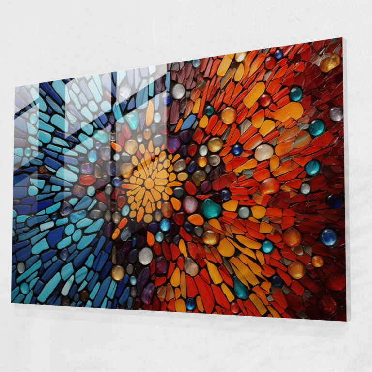 Cosmic Explosion Glass Print - Earth, Glass Print, Glass Wall Art, Glass Art