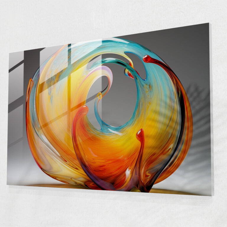 Galaxy Glass Print - Earth, Glass Print, Home Decoration, Abstract