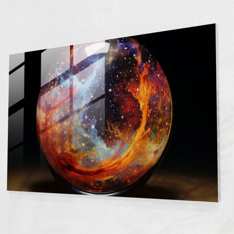 Nebula Galaxy Glass Print - Earth, Enchanting, Mystical, Galaxy