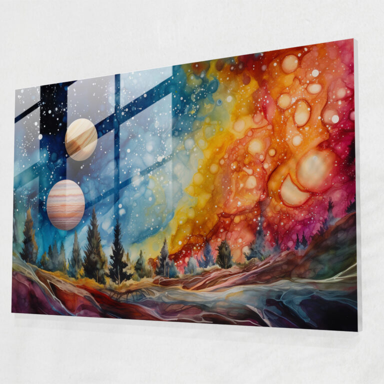 Jupiter Glass Print - Earth, Jupiter, Wall Decoration, Glass Wall Art