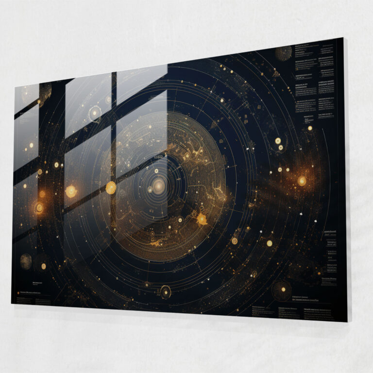 Planetary Exploration Glass Print - Earth, Home Decoration, Glass Print, Planetary Exploration