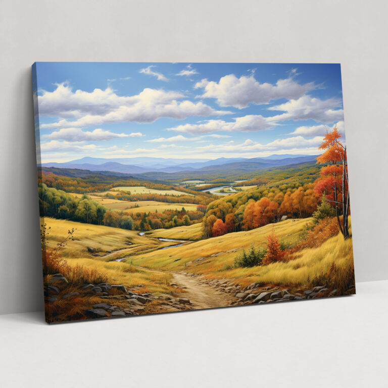 Earth Canvas Wall Decoration - Earth, Serene Countryside Landscape, Canvas, Wall Decoration