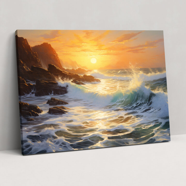 Seaside Dreams Wall Art - Earth, Earth Wall Art, Impressionist Painting, Home Decoration