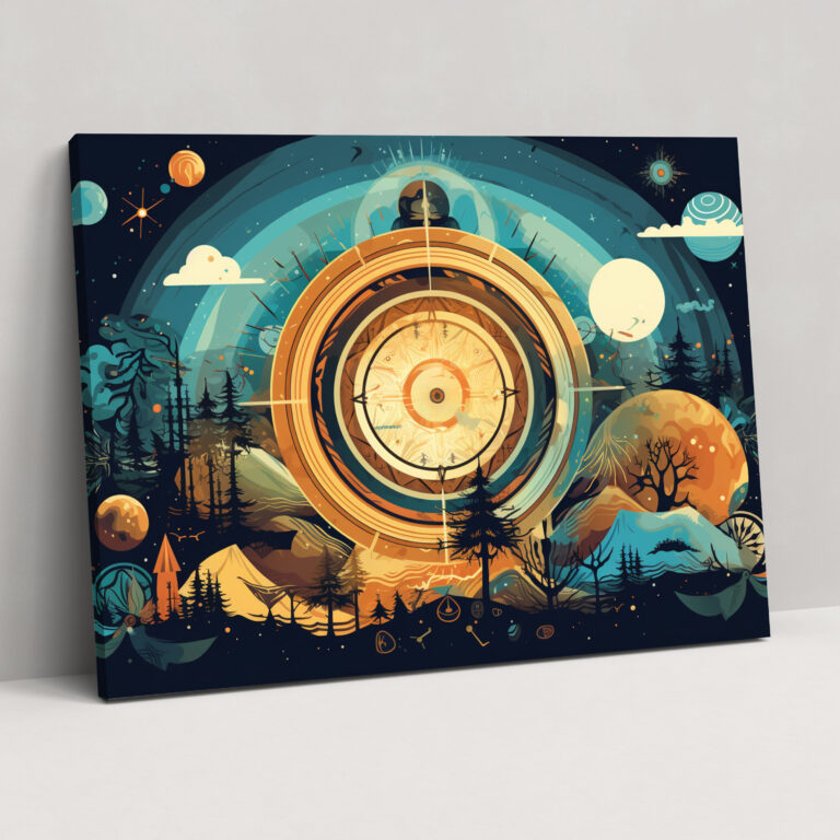 Interconnected Earth Canvas Print - Earth, Wall Art, Wall Decoration, Graphic Design