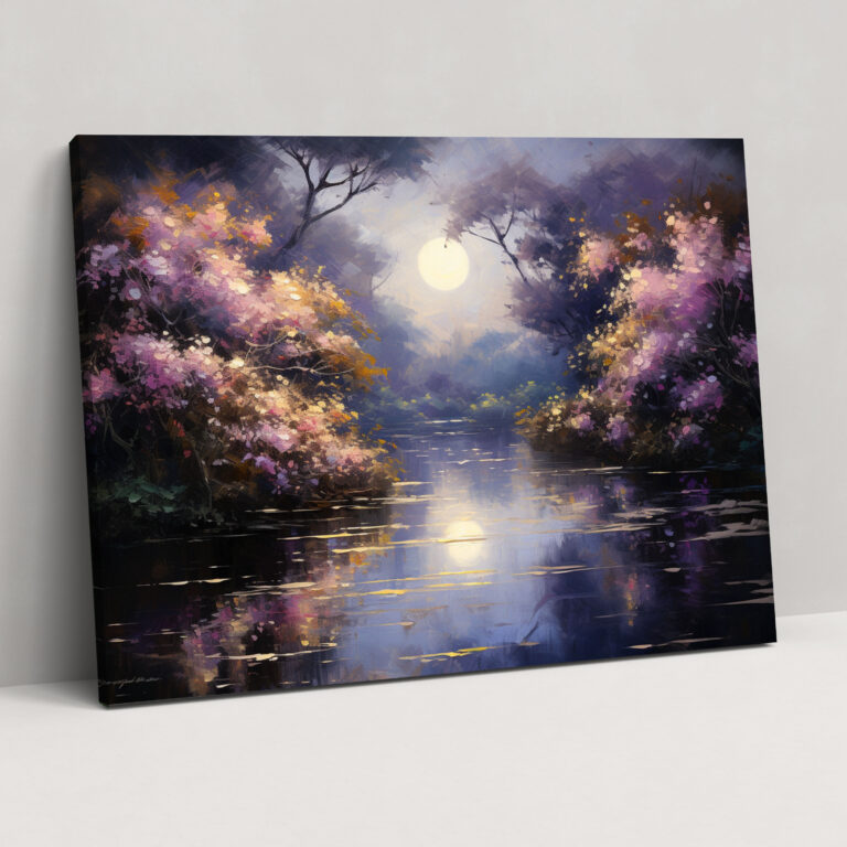 Garden Of Moons Canvas Print - Earth, Canvas, Moon, Impressionist