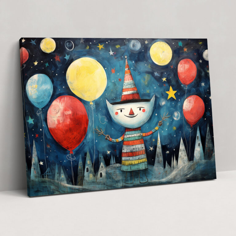 Celestial Celebration Canvas Print - Earth, Wall Decoration, Canvas Wall Art, Canvas Print