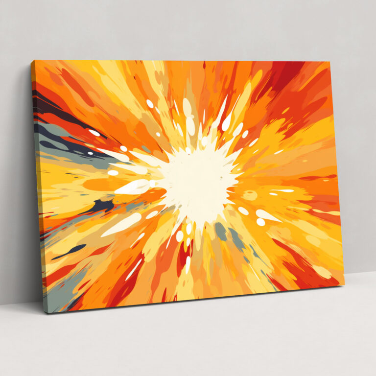 Radiant Sunburst Wall Art - Earth, Canvas Print, Wall Decoration, Wall Art