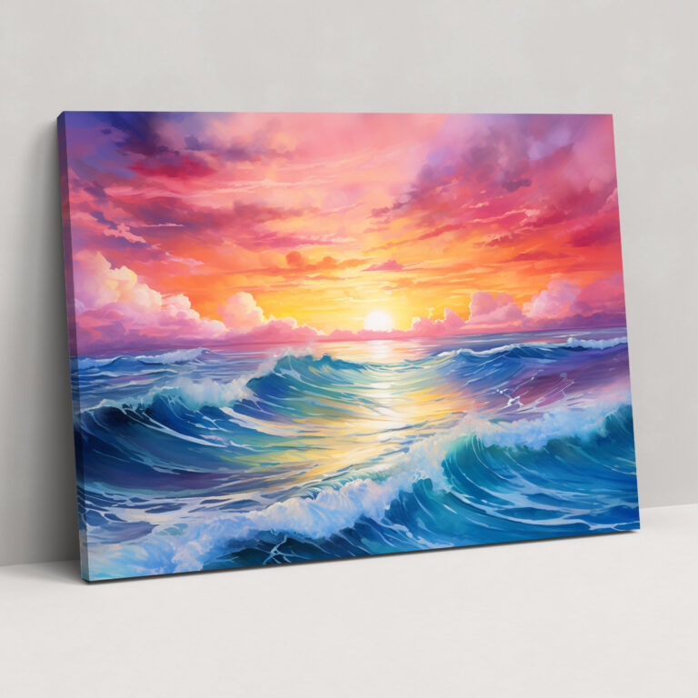 Sunset Canvas Print - Earth, Sunset, Wall Decoration, Canvas Wall Art