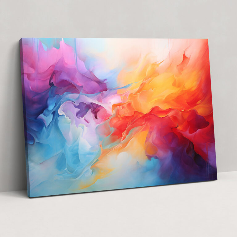 Sunburst Abstract Canvas Print - Earth, Canvas Wall Art, Abstract Painting, Canvas