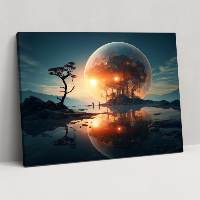 Dreamscape Sun Canvas Print - Earth, Wall Art, Dreamscape Sun, Floating Sun