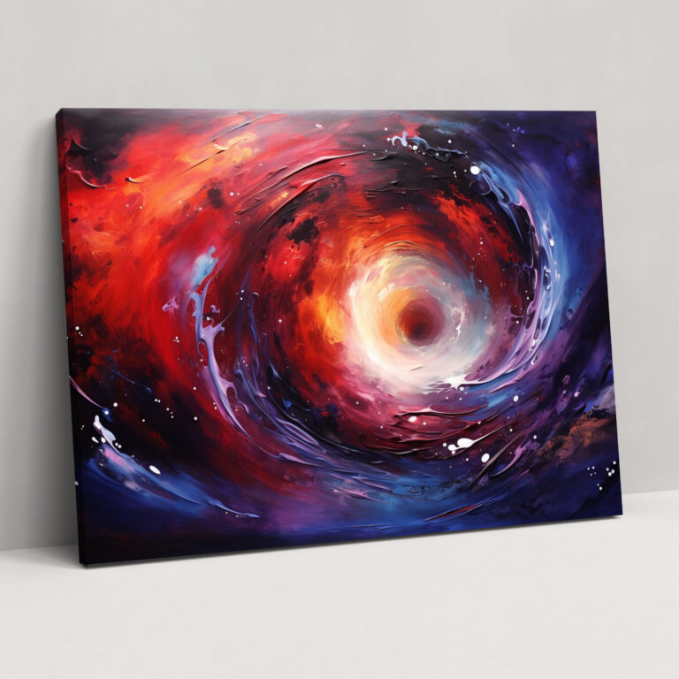 Galaxy Abstract Canvas Print - Earth, Galaxy, Wall Decoration, Canvas Wall Art